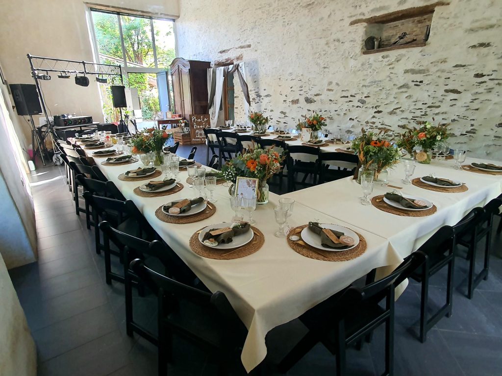 Domaine de Bacqueville, gîte de groupe à L'Aiguillon Sur Vie en Vendée Salle de mariage